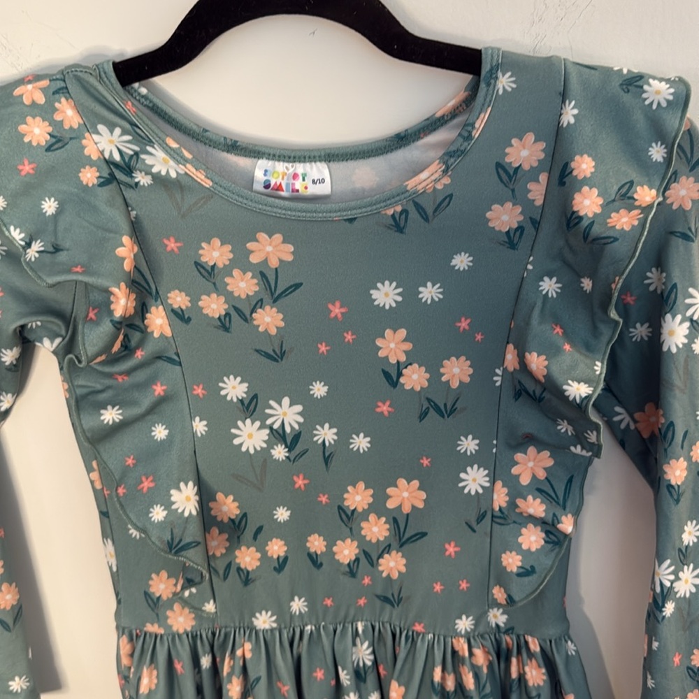 Dot dot smile brand, girls floral dress “The Ruffle Dress” - Picture 3 of 5